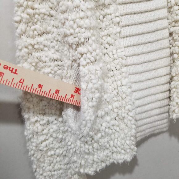 Anthropologie Sleeping on Snow Sweater Open Cardigan Small Popcorn Lodge Cloud - Picture 3 of 10